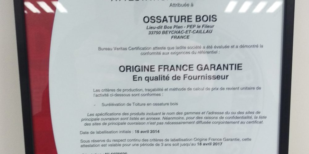 Un label français !