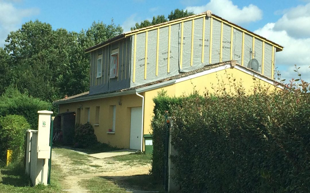 Surélévation en cours au Haillan (33) !