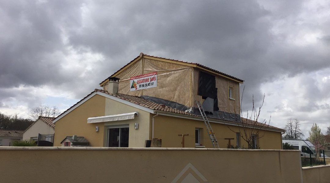 Surélévation en cours à Saint-Loubès (33) !